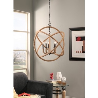 Abbyson Tuscan 5-light Rope-enclosed Chandelier