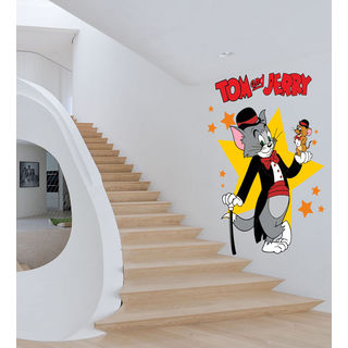 Tom & Jerry Full Color Decal, Full color sticker, colored Tom & Jerry Sticker Decal size 22x35