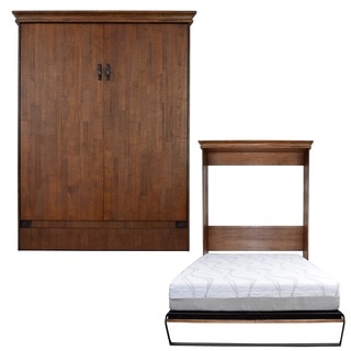 Saw Mill Reclaimed Brown Queen-size Murphy Bed