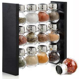 Belmint Spice Rack Stand Holder with 12 Bottles