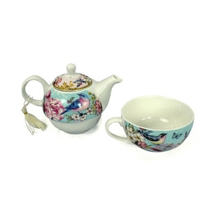 Blue Bird Porcelain Tea for One with Keepsake Box