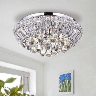 Jepharo Chrome Finished Crystal Ceiling Lamp