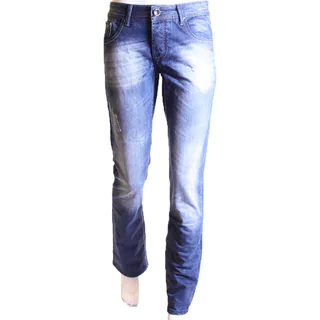 Dinamit Men's JSM Straight-leg Blue Cotton Jeans