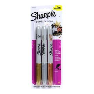 Sharpie Metallic Gold, Silver, Bronze Fine-point Permanent Markers (Pack of 4)