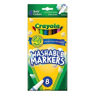Crayola Bold Colors Fine Line Washable Markers (6 Packs of 8)