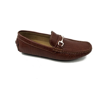 Mecca Men's Brown Slip-on Loafers Driver Shoes