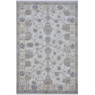 Herat Oriental Indo Hand-knotted Tribal Oushak Wool Rug (6'1 x 9')