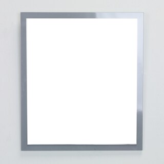 Eviva Reflection 31.5-inch Grey Full Framed Bathroom Wall Mirror