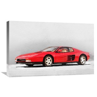 NAXART Studio '1983 Ferrari 512 Testarossa' Stretched Canvas Wall Art
