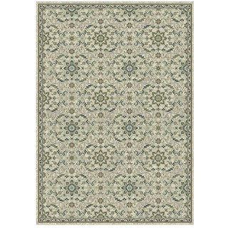 Granada Collection Blue and Green Ornamental Pattern Area Rug 5'x8'