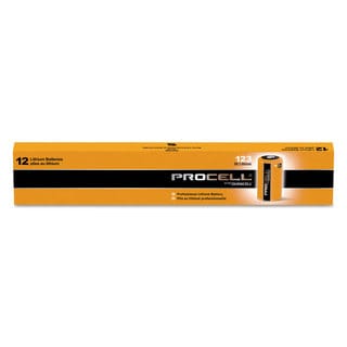 Duracell Procell Lithium Batteries CR123 For Camera 3V 12/Box