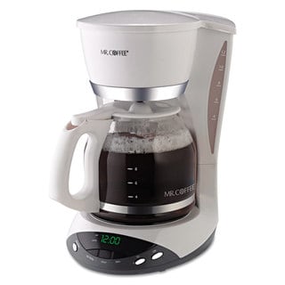 Mr. Coffee DWX20RB White 12-Cup Programmable Coffeemaker