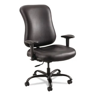 Safco Optimus High Back Big & Tall Chair 400-lb. Capacity Black Leather