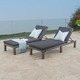 Puerta Outdoor Adjustable PE Wicker Chaise Lounge with Cushion by Christopher Knight Home (Set of 2) - Thumbnail 0