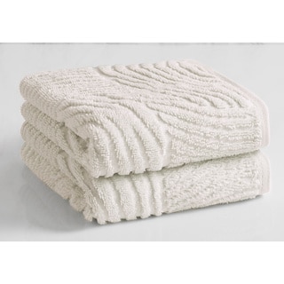 Natori Dynasty Wave Textured Jacquard Hand Towel (set of 2)