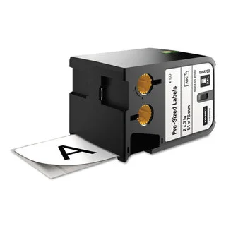 DYMO XTL Pre-Sized Labels 2-inch x 3-inch White/Black Print 100/Cartridge
