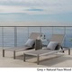 Cape Coral Mesh Chaise Lounge with End Table by Christopher Knight Home (Set of 2) - Thumbnail 2