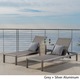 Cape Coral Mesh Chaise Lounge with End Table by Christopher Knight Home (Set of 2) - Thumbnail 1