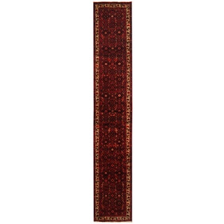 Herat Oriental Persian Hand-knotted Hamadan Wool Runner (2'3 x 12'11)