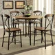 Furniture of America Merrits Industrial 5-piece Bronze Round Counter Height Dining Set - Thumbnail 0