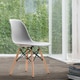 Corvus Winston Eames Style Side Chair with Wood Legs (Set of 2)