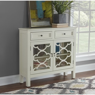 Powell Canady White Entryway Storage Console
