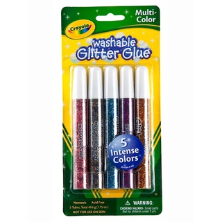 Crayola Washable Multi-color Glitter Glue (6 Packs of 5)