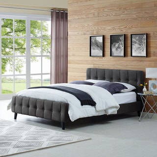Ophelia Queen Tufted Upholstered Platform Bed