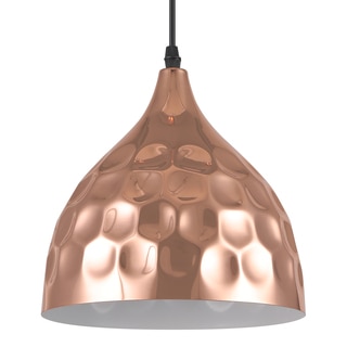 Journee Home 'Copper Cloud' 10.2 in Iron Copper Hard Wired Pendant Light