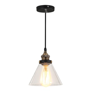 Journee Home 'Alastair' 9 in Hard Wired Pendant Light With Included Edison Bulb