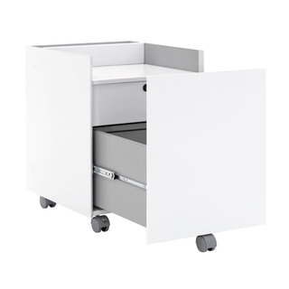 Offex Workstation Mobile Storage Niche Vertical File Cabinet With Drawers