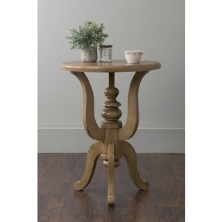 East At Main's Yetter Brown Round Mahogany Accent Table