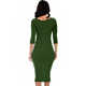 Lyss Loo True 2 You 3/4 Sleeve Midi Dress D2049 - Thumbnail 10