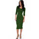 Lyss Loo True 2 You 3/4 Sleeve Midi Dress D2049 - Thumbnail 11