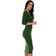 Lyss Loo True 2 You 3/4 Sleeve Midi Dress D2049 - Thumbnail 9