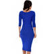 Lyss Loo True 2 You 3/4 Sleeve Midi Dress D2049 - Thumbnail 14