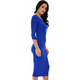 Lyss Loo True 2 You 3/4 Sleeve Midi Dress D2049 - Thumbnail 13