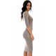 Lyss Loo True 2 You 3/4 Sleeve Midi Dress D2049 - Thumbnail 17