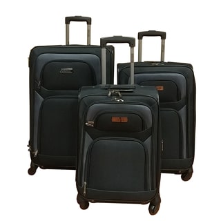 Kenneth Cole Reaction Black 3-piece Spinner Luggage Set