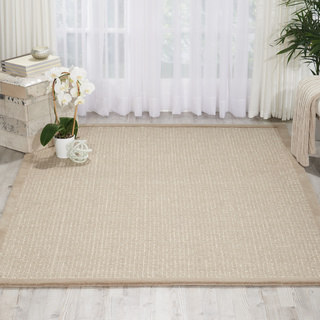kathy ireland River Brook Taupe/Ivory Area Rug by Nourison (5'2 x 7'5)