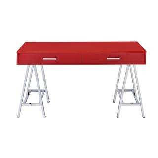 Acme Furniture Coleen Laminate Wood and Chrome 2-drawer Desk