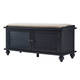 Maybelle Beige Velvet Cushioned Shutter Door Storage Bench by iNSPIRE Q Classic - Thumbnail 12