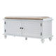 Maybelle Beige Velvet Cushioned Shutter Door Storage Bench by iNSPIRE Q Classic - Thumbnail 10