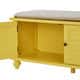 Maybelle Beige Velvet Cushioned Shutter Door Storage Bench by iNSPIRE Q Classic - Thumbnail 6