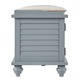 Maybelle Beige Velvet Cushioned Shutter Door Storage Bench by iNSPIRE Q Classic - Thumbnail 14