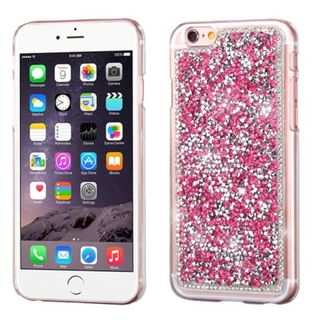Insten Hot Pink Hard Snap-on Rhinestone Bling Case Cover For Apple iPhone 6 Plus/ 6s Plus