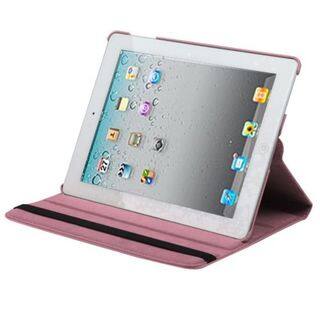 Insten Pink Swivel Leather Case Cover with Stand For Apple iPad 2/ 3/ 4