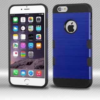Insten Blue/ Black Hard Snap-on Case Cover For Apple iPhone 6 Plus/ 6s Plus