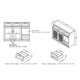 Furniture of America Wenoga Industrial Multi-Storage Buffet/Server