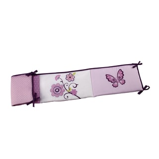 NoJo Butterfly Blossom Multicolor Cotton Padded Crib Bumper